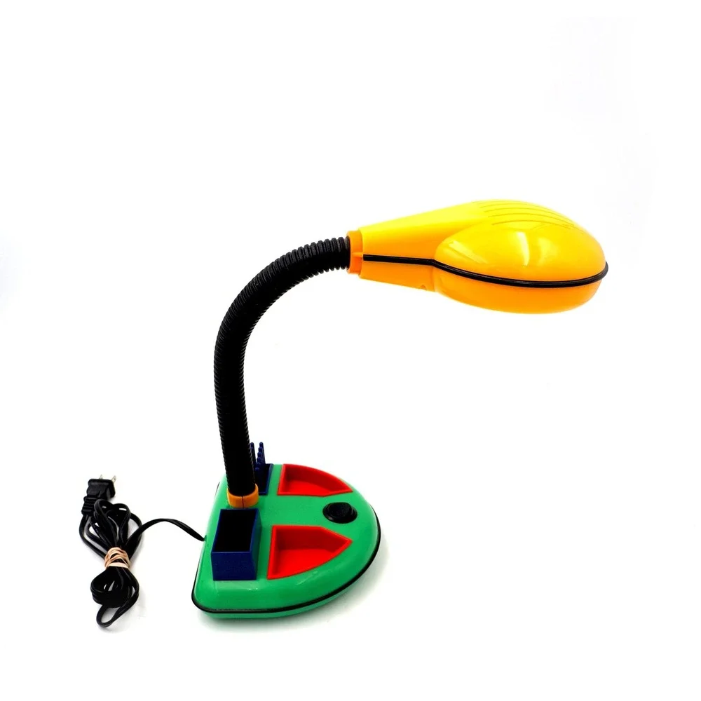 Vtg 80s Rabbit Tanaka Multi-Colored‎ Gooseneck Desk Lamp Memphis Milano Style